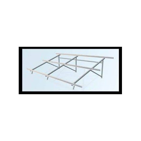 Estructura cubierta plana 1 módulo a 30º