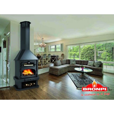 Chimenea con horno BRONPI modelo EBRO
